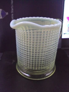 Vaseline Model Flint Ribbed Spiral Creamer - Picture 1 of 4