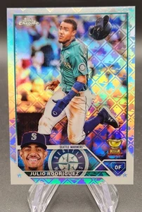 2023 Topps Chrome LOGOFRACTOR #200 Julio Rodríguez Rookie Cup Seattle Mariners - Picture 1 of 2