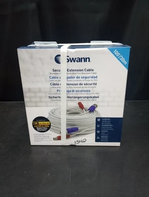 Swann BNC Coaxial Cable Extension UL Certified Fire Resistant 30m SWPRO-30ULCBL - Image 1 of 4