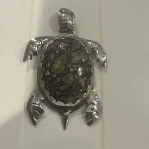 Colgante Tortuga de Ley 925 Firmado - Imagen 1 de 6