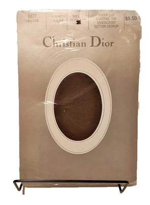 Medias Christian Dior Nylon Pantimedias Talla 1 M Francés Taupe Foto 1 de 4