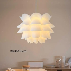 Lotus Flower Lamp Shade, Puzzle Lampshade Chandelier, for Study Bedroom Hotel - Picture 1 of 15