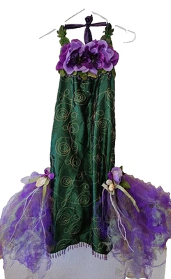 Exquisite Mermaid Tulle Dress - Handmade Tutu Gown -Hand Stitched - and Headband - Image 1 of 4