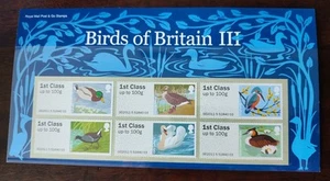 GB 2011 BIRDS OF BRITAIN 3 POST AND GO STAMPS PRESENTATION PACK P&G - Picture 1 of 1