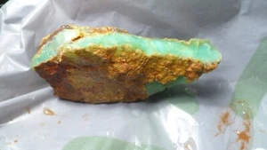Chrysoprase Rough Stone Rare Apple Green Gemstone Lapidary Cabs 208g Australia - Picture 1 of 10