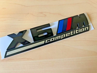 Negro Brillante X6M COMPETICIÓN Insignia Emblema Pegatina Para X6 E71 F86 F96 Foto 1 de 4