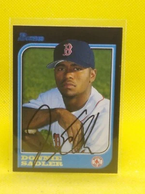 Donnie Sadler 1997 Bowman #140 Boston Red Sox (PERSONAL AUTOGRAPH) - Image 1 of 2