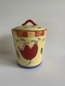 Pfaltzgraff floral ceramic jar with lid. - Picture 1 of 12