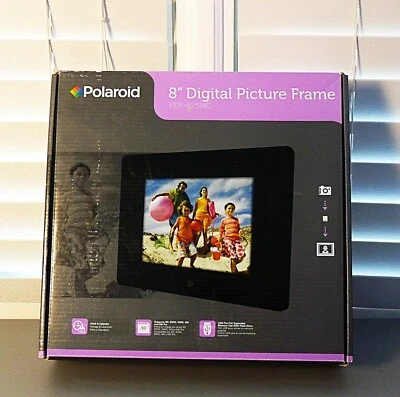New POLAROID 8" Digital Picture Frame PDF-825NC New Open Box - Image 1 of 4