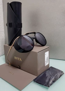 DITA Nacht-One DTS108-56-01 Black Gold UNISEX Sunglasses-56-24/125 - Picture 1 of 17