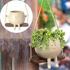 Garden Succulent Pot Cute Hanging Swing Gift Smile Face Christmas Home Decor