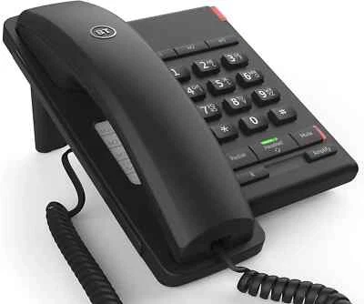 BT Converse 2100 Corded Telephone with RJ10 headset Socket - Black - Image 1 of 2