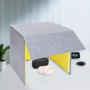 Desktop Soundproof Cover Isolation Booth Vocal Sound Absorbing Shield - Picture 1 of 15