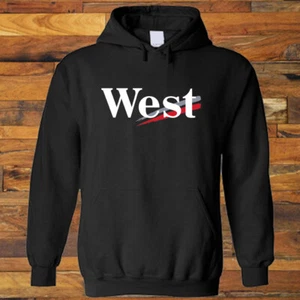 West Racing Speed Classic Logo Black Hoodie Sweatshirt S to 3XL - Picture 1 of 1