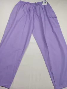 Adar Uniforms Unisex Pants Strap And Elastic Waist Size 5XL Lavender Style 506 - Picture 1 of 20