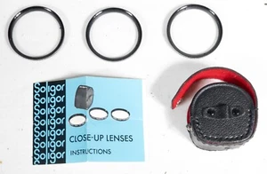 Vintage Soligor 49mm Close Up Macro +1 +2 +3 Lens Filter Set of 3 Original Case - Picture 1 of 2