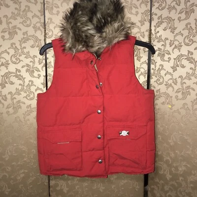 Chaleco acolchado Ralph Lauren Denim Supply rojo de piel sintética talla pequeña S Foto 1 de 4