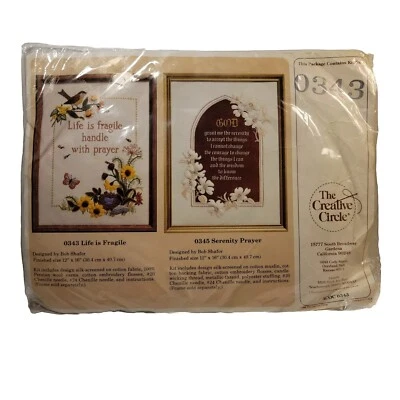 Life is Fragile the Creative Circle 1988 Kit No. 0343 Sealed 12" x 16" - Image 1 of 2