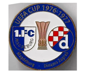 Pin de fútbol insignia Dinamo Zagreb - Magdeburgo Alemania 1976-1977 #1 - Imagen 1 de 1