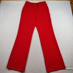 Worthington Pants Womens 2 Red Trousers Straight Leg Stretch Career Office - Picture 1 of 8