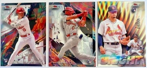 (3) different Masyn Winn RCs - St. Louis Cardinals - 2024 Topps Finest Rookie - Imagen 1 de 3