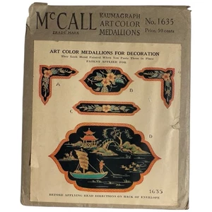 Vintage 1920s McCall Art Medallions For Decoration No. 1635 - Picture 1 of 6