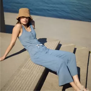 NWT Vuori Falls Jumpsuit In Light Azure Heather Sz XL - Picture 1 of 15