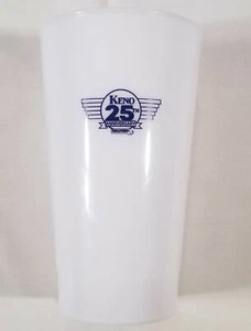 KENO 25th Anniversary Massachusetts Lottery Light Up Plastic Cup New - Picture 1 of 5