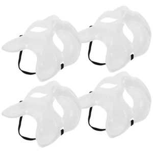 4 Pcs Masque De Renard Mère Manquer Blanc Vierge Masques À Peindre - Photo 1/12