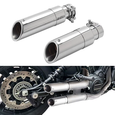 Tubo silenciador de escape corto antideslizante para Indian Scout Sixty Rogue Bobber 15-2025 Foto 1 de 4