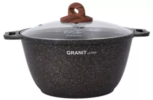 8.5 Qt Kukmara Granit Non-Stick Aluminum Stockpot Cooking Pot Dutch Oven - Picture 1 of 15