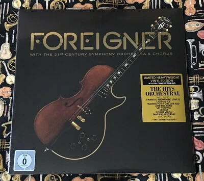 FOREIGNER - WITH THE 21ST CENTURY SYMPHONY ORCHESTRA & CHORUS LP NEW! 2LP/1 DVD - Image 1 of 4