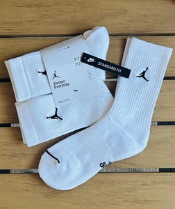 Nike Jordan Jumpman White Cushioned Cotton Socks Small Gift Present Kids Junior - Picture 1 of 7