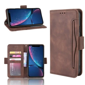 For iPhone 7 8 11 6 12 Pro Wallet Card Cover Anti-Fall Phone Protective Case New - Picture 1 of 12