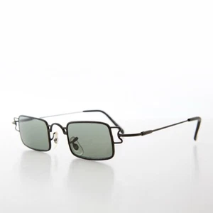Black Small Square Micro Sunglasses - Beyer - Picture 1 of 3