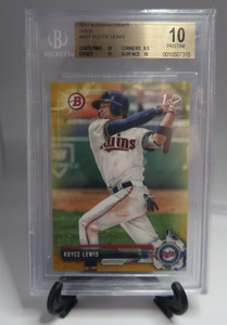 Royce Lewis 2017 Bowman draft Gold 38/50 BGS 10 RC Minnesota Twins BDC1 Pristine