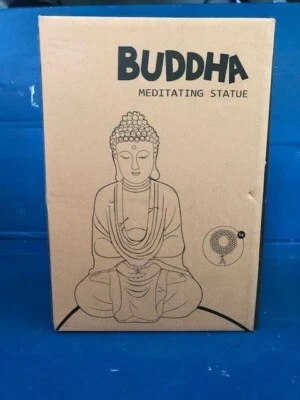 11.4 Meditating Zen Buddha Statue Figurine Sculpture Indoor/outdoor Decor - Image 1 of 2