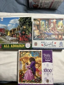 Master Pieces Fairy Tales & Home Sweet Home plus Ceaco All Abboard versiegelt lesen - Bild 1 von 6