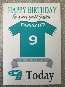 Biglietto Compleanno Calcio "Lazio" Personalizzato NON UFFICIALE (Serie A Italiana) - Foto 1 di 1