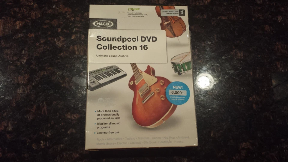 Magix Soundpool DVD Collection 16 Royalty-Free Windows Vista / XP / 7 NIB - Image 1 of 4