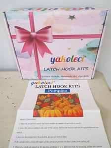 NEW Yakoleci Latch Hook Kit Pumpkin - Picture 1 of 5