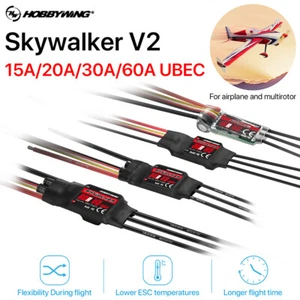 Hobbywing Skywalker 40A 50A V2 Brushless ESC BEC Speed Controller Reverse Break - Picture 1 of 17