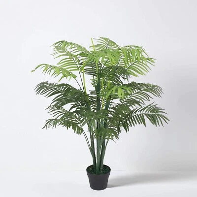 Large Artificial Palm Tree Indoor Plant 130cm Tall in a Pot Home Bedroom Decor - Image 1 of 4