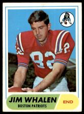 1968 Topps Football Jim Whalen (B) Boston Patriots #20