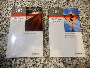 2020 TOYOTA TACOMA TRUCK FACTORY OWNERS MANUAL + NAVIGATION ALL MODELS OEM - Picture 1 of 3