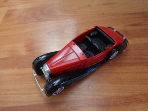 1/43 Escala Hachette Solido Clásico 1938 Mercedes 540K Rojo Coche de Metal - Imagen 1 de 2