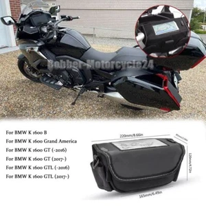 For BMW K1600B / K1600GT / K1600GTL /K 1600 Grand America Driver Handlebar Bag - Picture 1 of 9