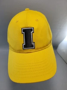 Gorra deportiva Iowa Hawkeyes College University amarilla para adultos usada con tirantes - Imagen 1 de 3