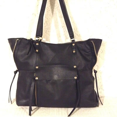 "KOOBA" Tote/hobo shopper in fine black genuine glove leather - Image 1 of 4