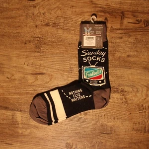 Calcetines de novedad para hombre -- CALCETINES DOMINGOS fútbol nada más importa, talla 7-12 nuevos con etiquetas - Imagen 1 de 3